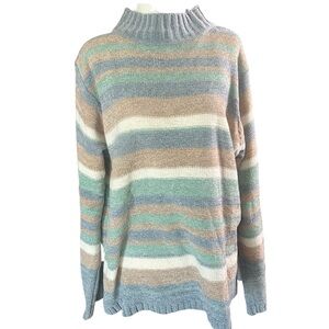 Vintage Sag Harbor Striped Chenille Sweater